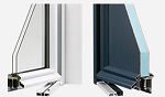 Porte d'entre PVC et Aluminium